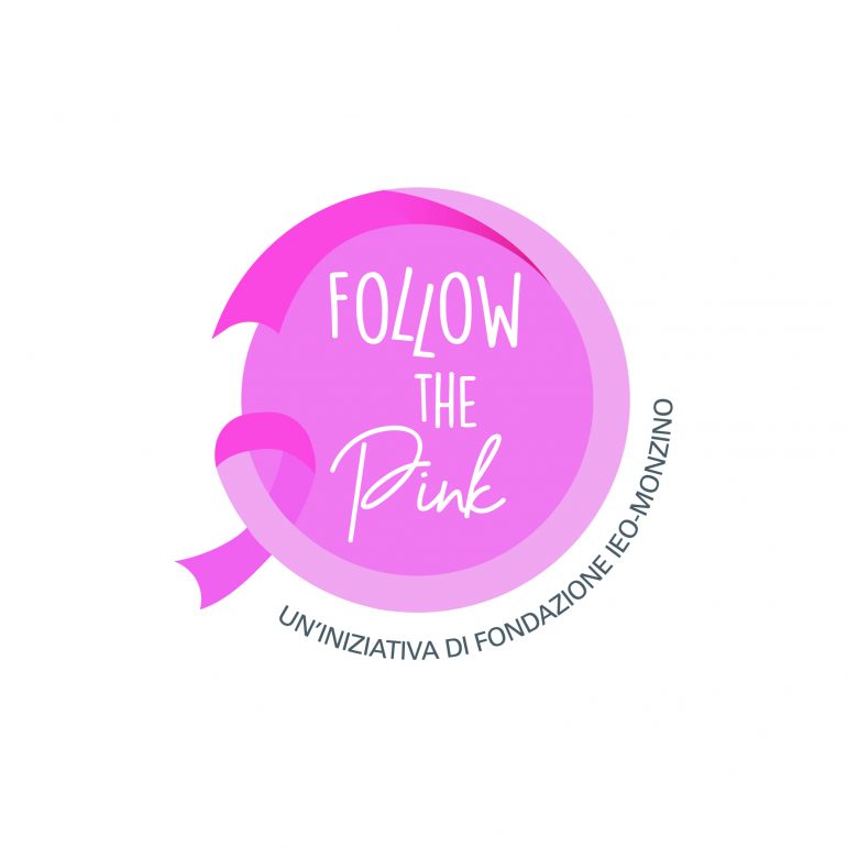 Logo di Follow The Pink, la campagna di prevenzione di Fondazione IEO-Monzino