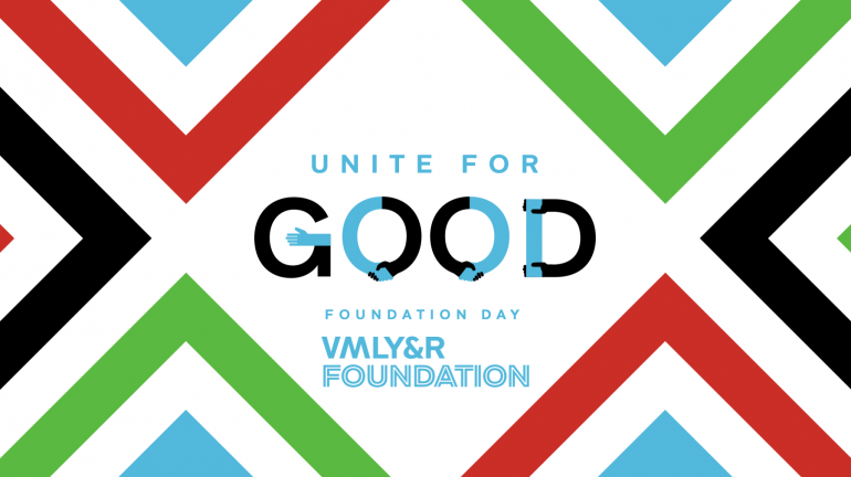 Il logo del Foundation Day di VMLY&R, che viene celebrato con attività di volontariato