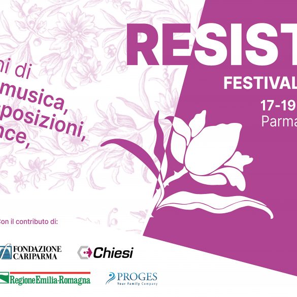 la locandina di Re/sister! il Festival dedicato al femminismo in programma a Parma dal 17 al 19 settembre