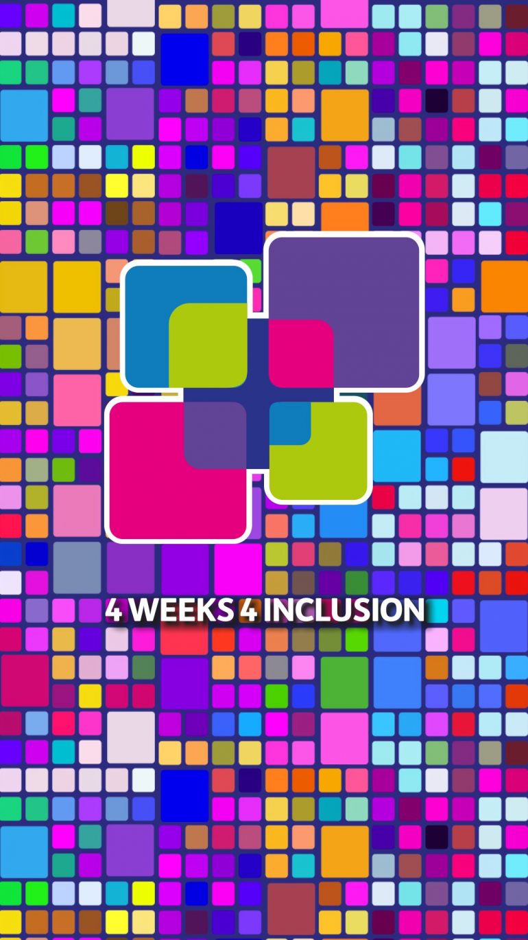 Locandina dell'evento 4 weeks 4 inclusion per l'inclusione