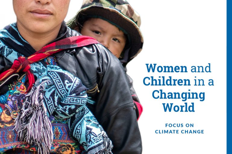 La cover del WeWorld Index 2021, che rivela il pericolo umanitario per i cambiamenti del clima