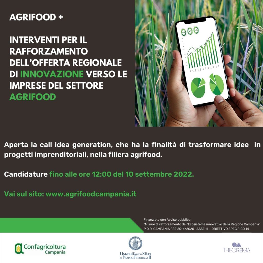 Bando per il progetto per la filiera agroalimentare