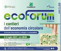 Locandina di EcoForum, conferenza nazionale sull'economia circolare
