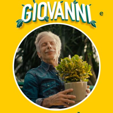 Giovanni Storti nella locandina di lancio della webserie 'Giovanni e il mondo magico delle piante'